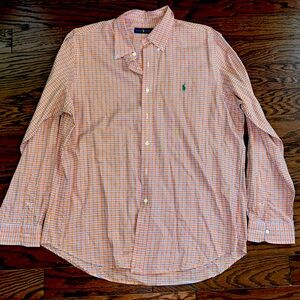 Ralph Lauren Dress shirt - Size XL orange plaid